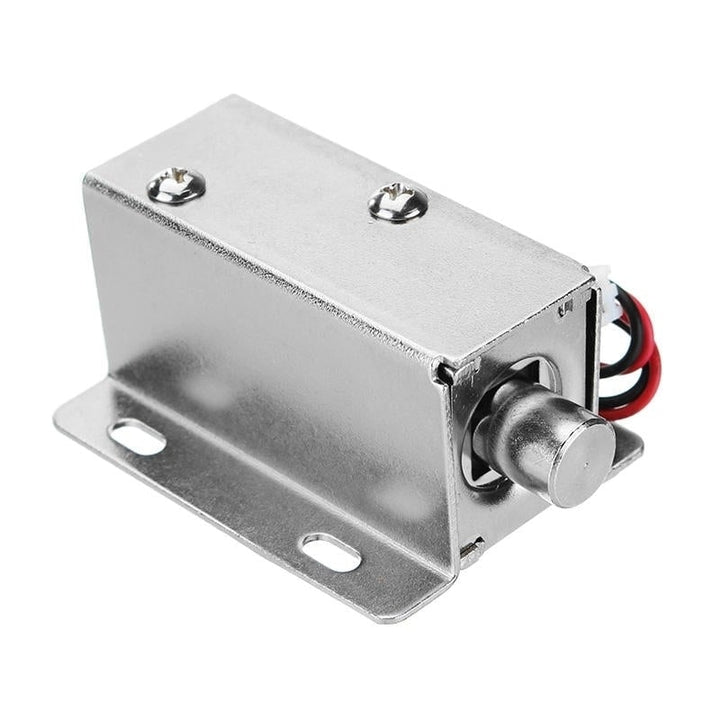 12V DC 0.8A Electric Lock Assembly Solenoid Cylindrical Cabinet Door Drawer Image 3