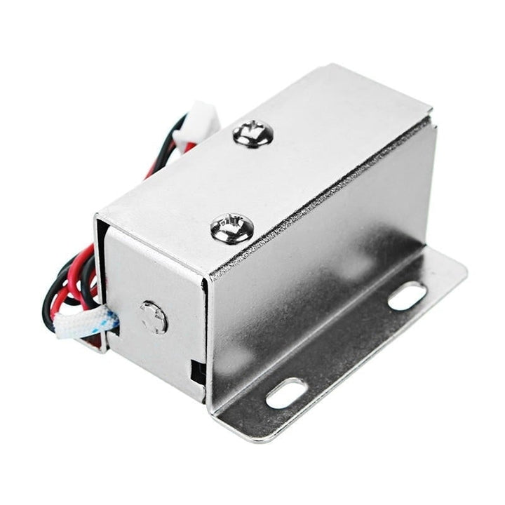 12V DC 0.8A Electric Lock Assembly Solenoid Cylindrical Cabinet Door Drawer Image 4