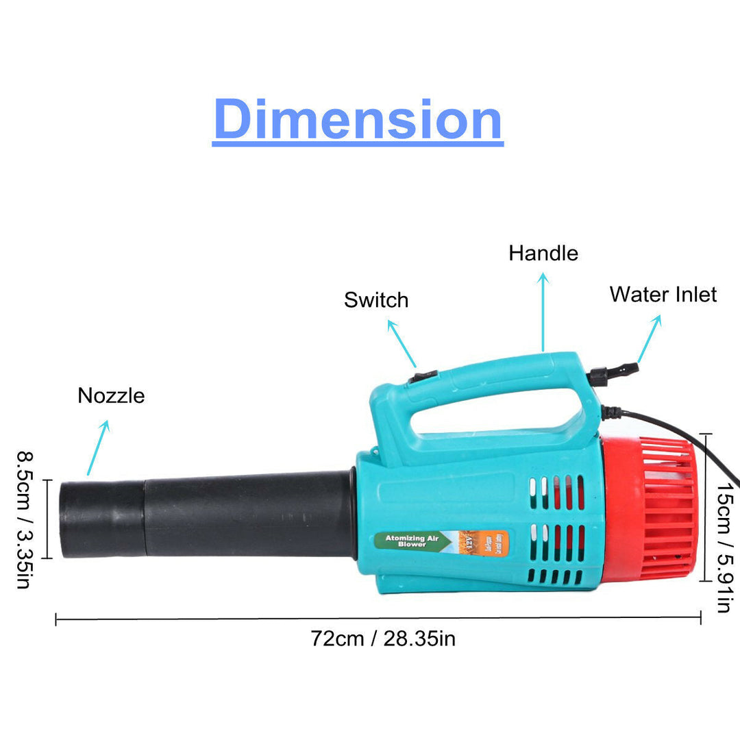 12V Portable Electric Mist Sprayer Atomizing Blower High Pressure Disinfection Image 4