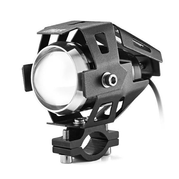 12V-80V Motorcycle LED Headlights Hi,Low Beam Strobe Spot Light White Image 1