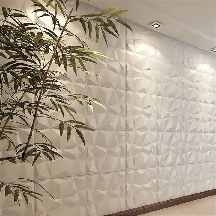 12Pcs,Set PVC 3D Wall Panels Embossed Home Room Decal Background Decor 12x12inch Image 4