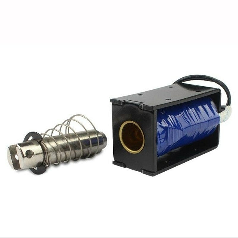 12V 2.8A 33.6W Pull Stroke 25mm Starting Force 7.4KG High Power Solenoid Lock Image 2