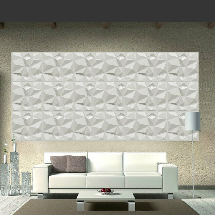 12Pcs,Set PVC 3D Wall Panels Embossed Home Room Decal Background Decor 12x12inch Image 5