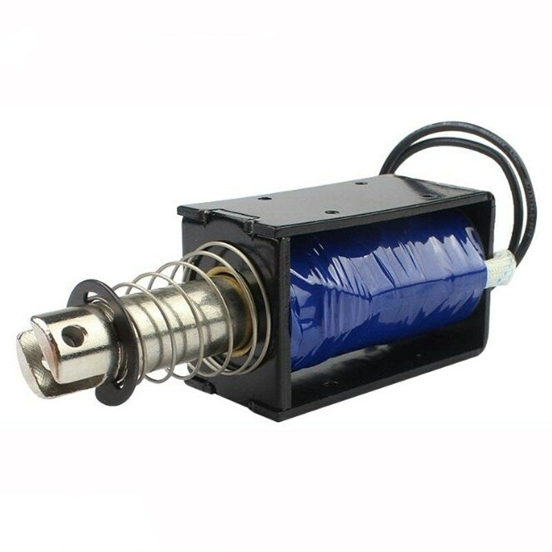 12V 2.8A 33.6W Pull Stroke 25mm Starting Force 7.4KG High Power Solenoid Lock Image 3