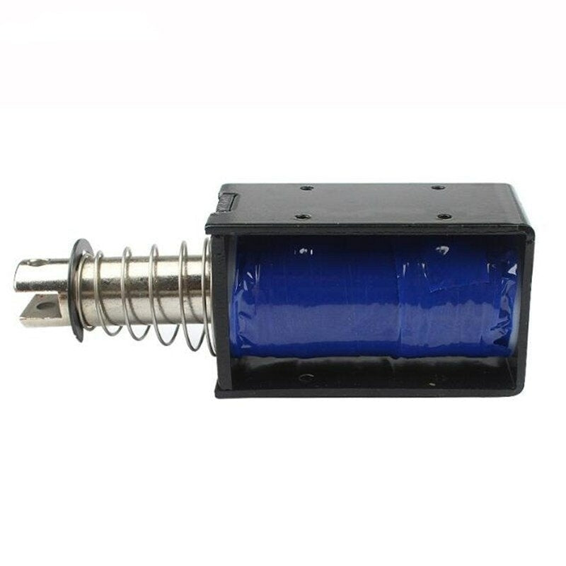 12V 2.8A 33.6W Pull Stroke 25mm Starting Force 7.4KG High Power Solenoid Lock Image 4