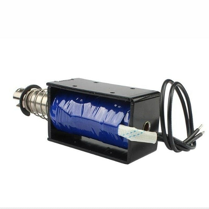 12V 2.8A 33.6W Pull Stroke 25mm Starting Force 7.4KG High Power Solenoid Lock Image 5