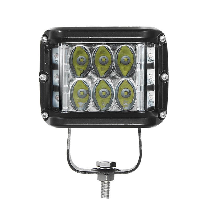 12V 10V-48V LED Work Fog Light Side Shooter Combo Dual Color Driving Offroad SUV Truck Image 1