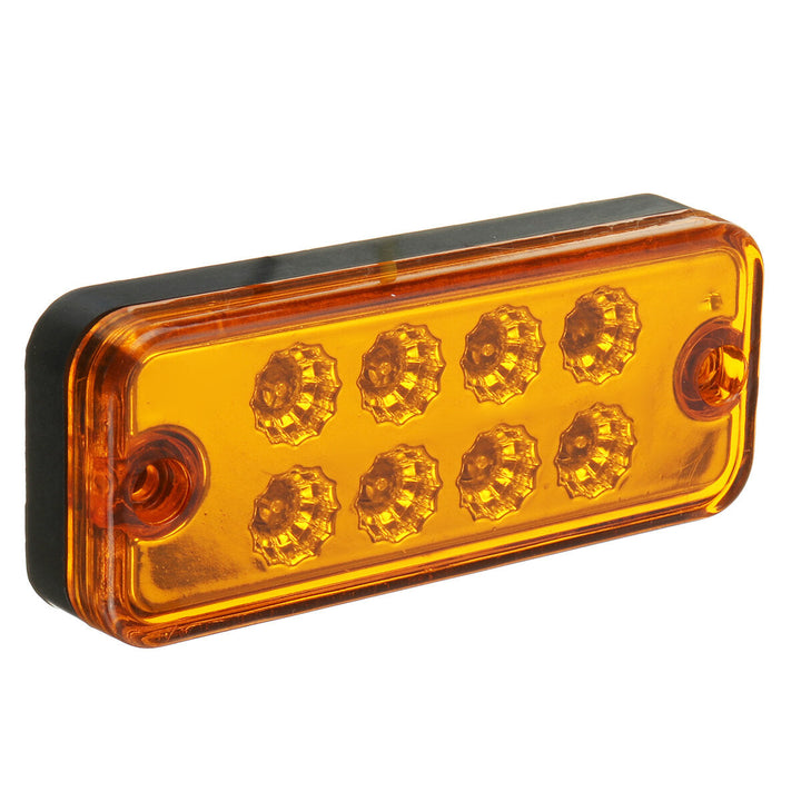 12V 24V Traffic Light Grille LED Warning Light Truck Trailers Amber Color Lamp Image 2