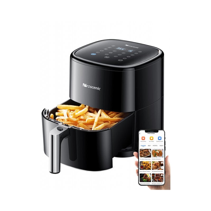 1500W 220V 5L Air Fryer APP Control 7X Air Circulation 100 Recipes 13 in 1 Cooking Functions Hot Oven Cooker Low Noise Image 1