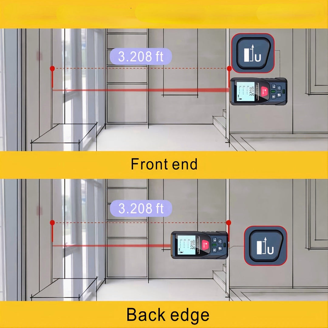 164ft Digital Laser Distance Meter with LCD for Measure Area and Volume Image 6