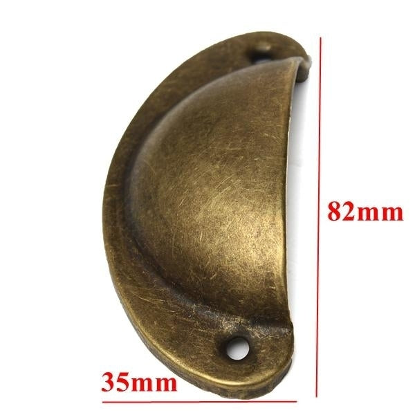 1pc Shell Shaped Furniture Dresser Handle Cabinet Drawer Pull Image 4