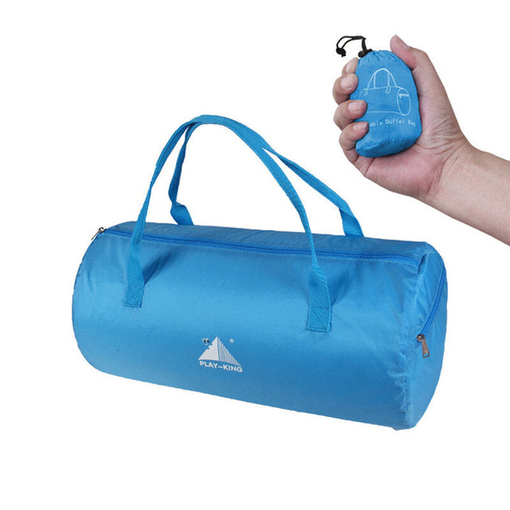 18L Polyester Waterproof Ultralight Folding Handbag Outdoor Camping Travel Hand Carry Bag Image 4