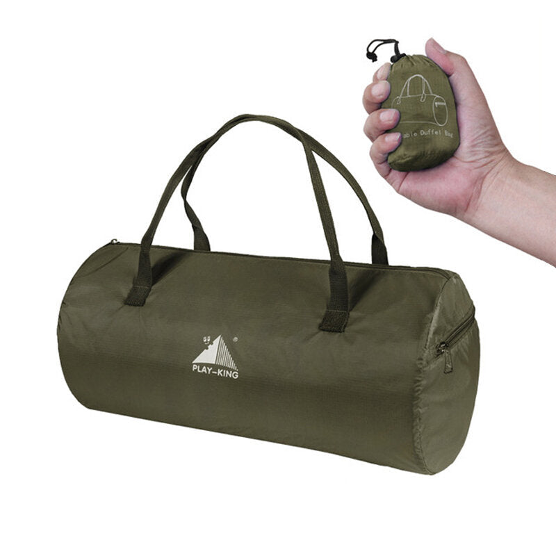 18L Polyester Waterproof Ultralight Folding Handbag Outdoor Camping Travel Hand Carry Bag Image 5