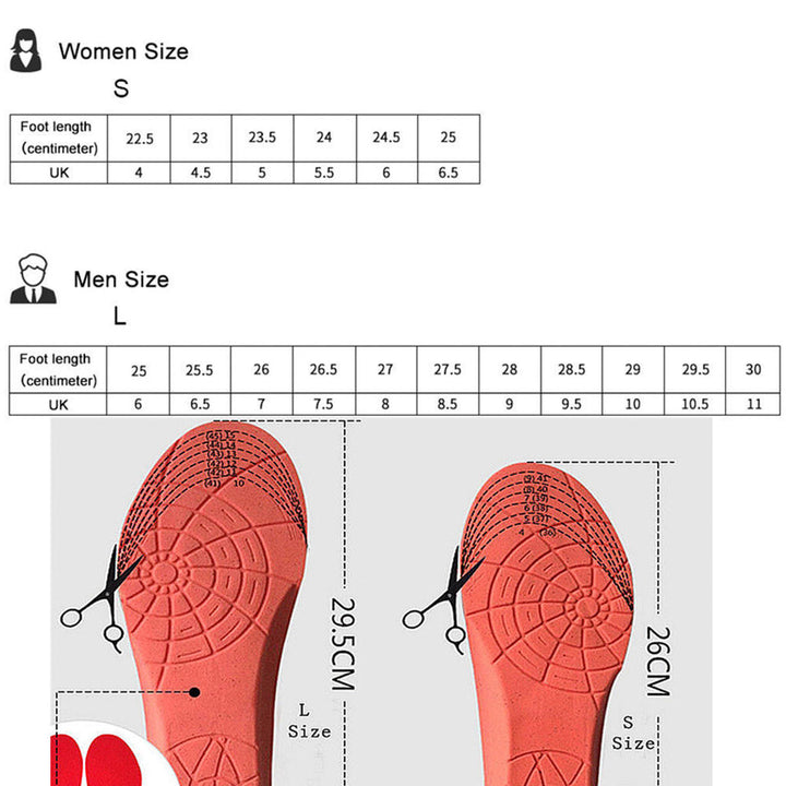 1800mAH Electric Heated Insole Warmer Foot Heater Rechargeable +Digital Remote 41-45 Image 5