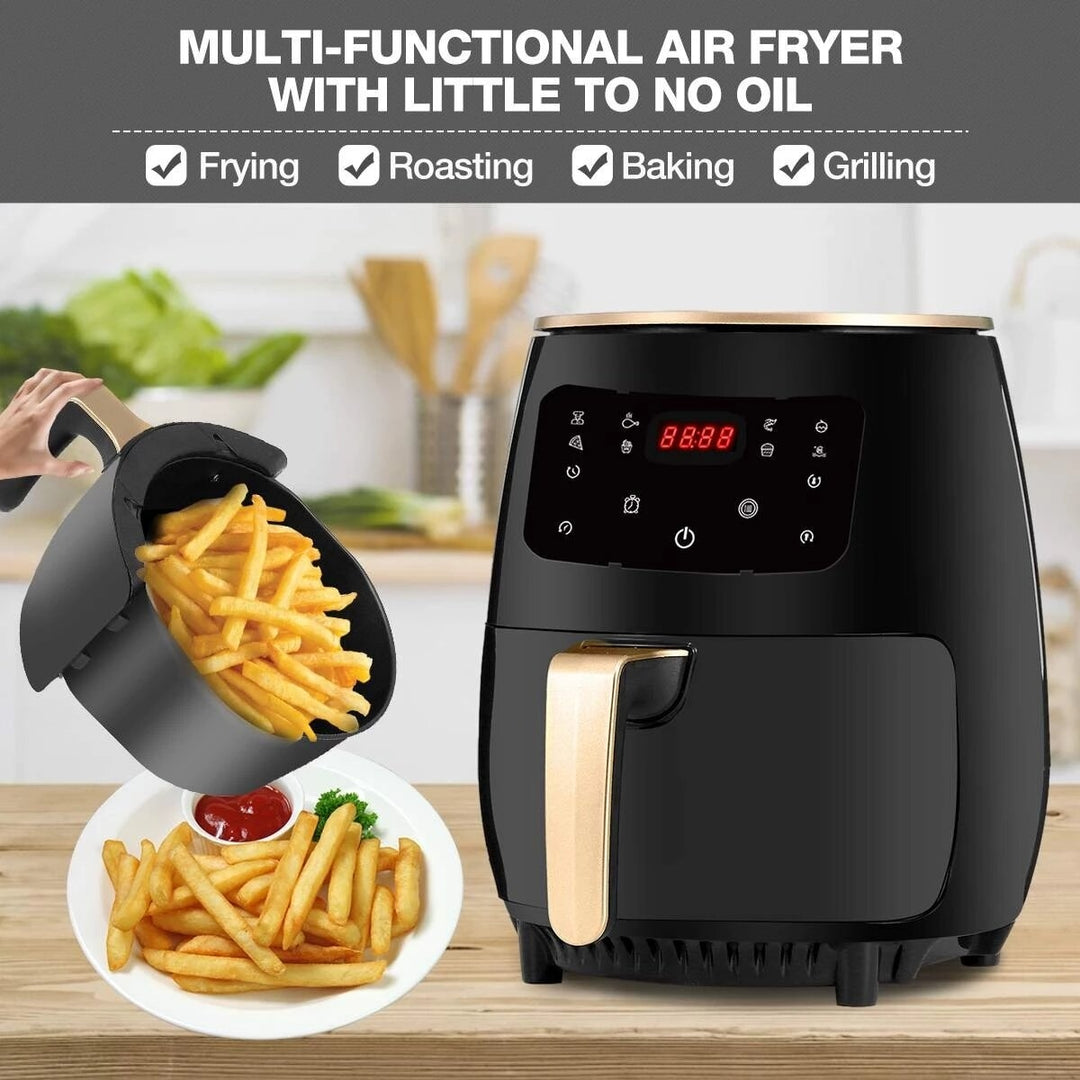 1800W 4.5L Air Fryer Oil free Health Fryer Cooker 110V,220V Multi-function Smart Touch LCD Airfryer French fries Pizza Image 3