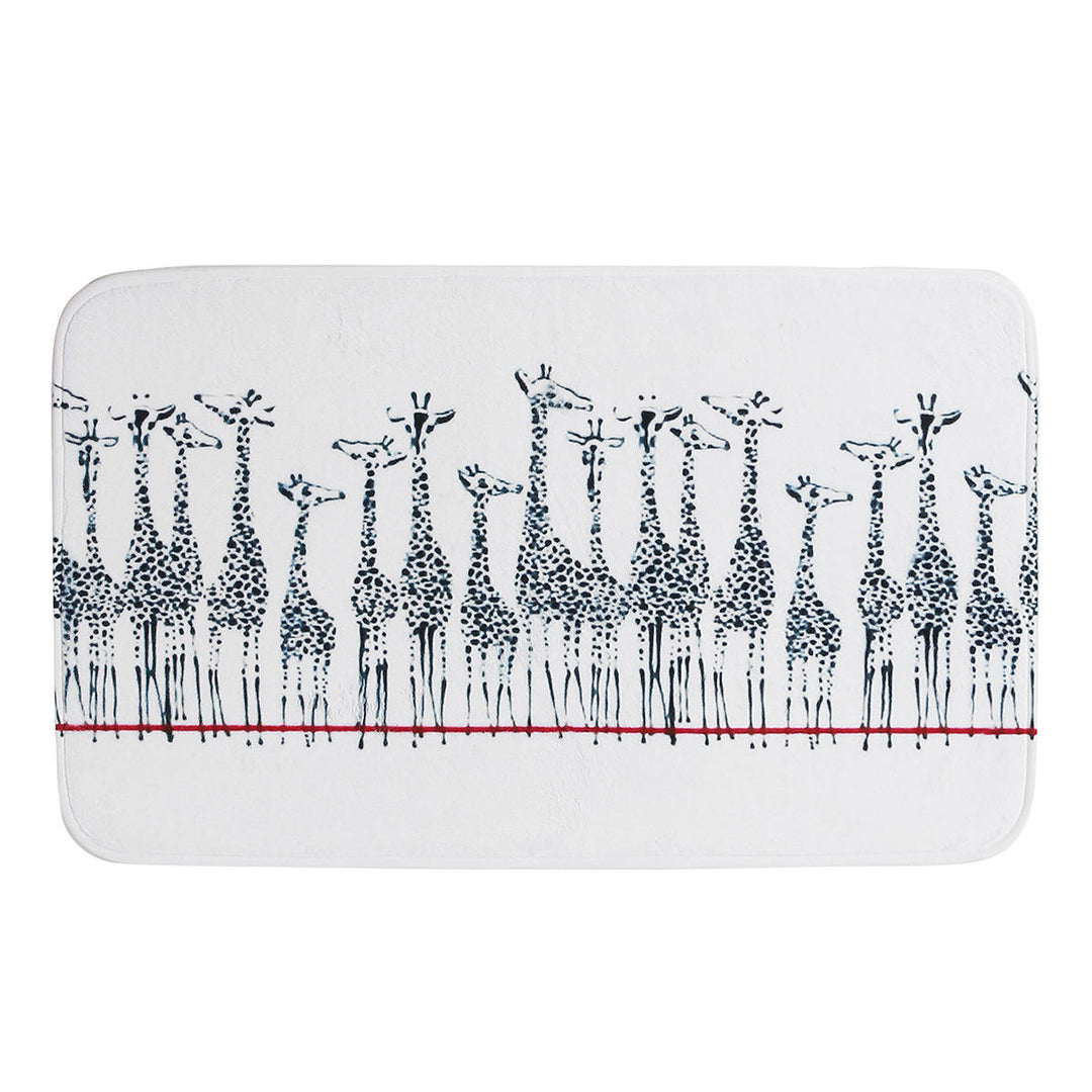 180x180cm Giraffe Bath Fabric Shower Curtains Waterproof Lid Toilet Cover Mat Image 5