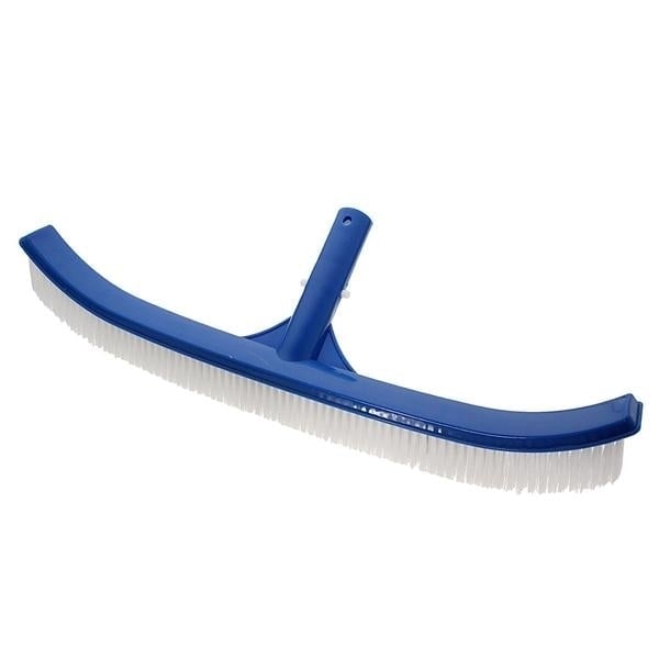 18 Inch Curved Scrubbing Floor Swimming Pool Aquarium Fish Pond Spa Bristles Brush Dirt Cleaner Image 4