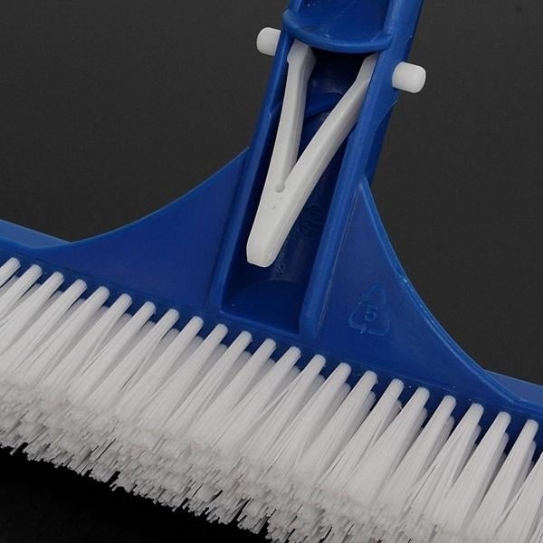 18 Inch Curved Scrubbing Floor Swimming Pool Aquarium Fish Pond Spa Bristles Brush Dirt Cleaner Image 5