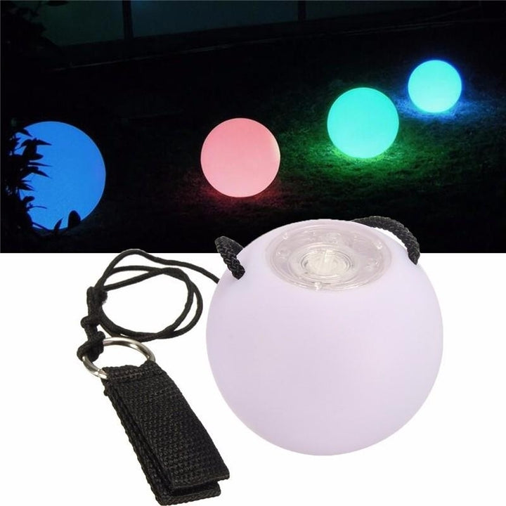 1PC LED 7 Colors Glow POI Thrown Balls Light Up Handball Sports Belly Dance Hand Novelties Toys Image 8