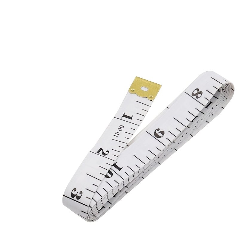 1pc White Black Tape Measure Size 60inch0.51inch Image 2