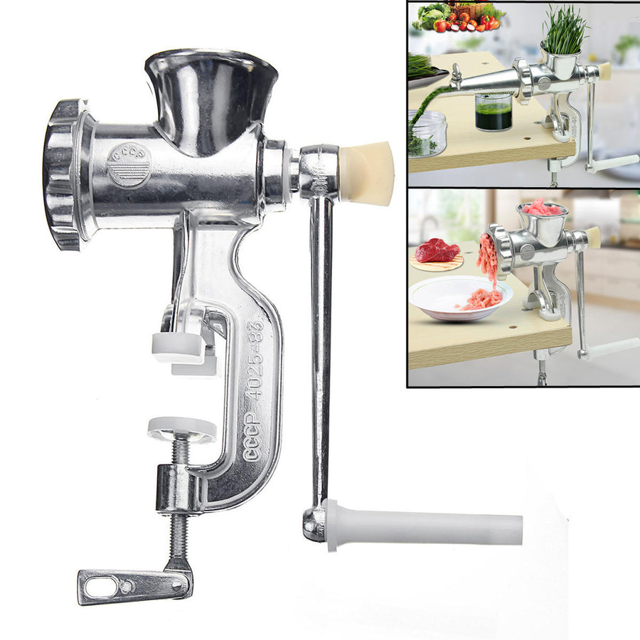 2 In 1 Hand Operated Juicer Presses Food Meat Grinder Meat Fruit Vegetable Image 1