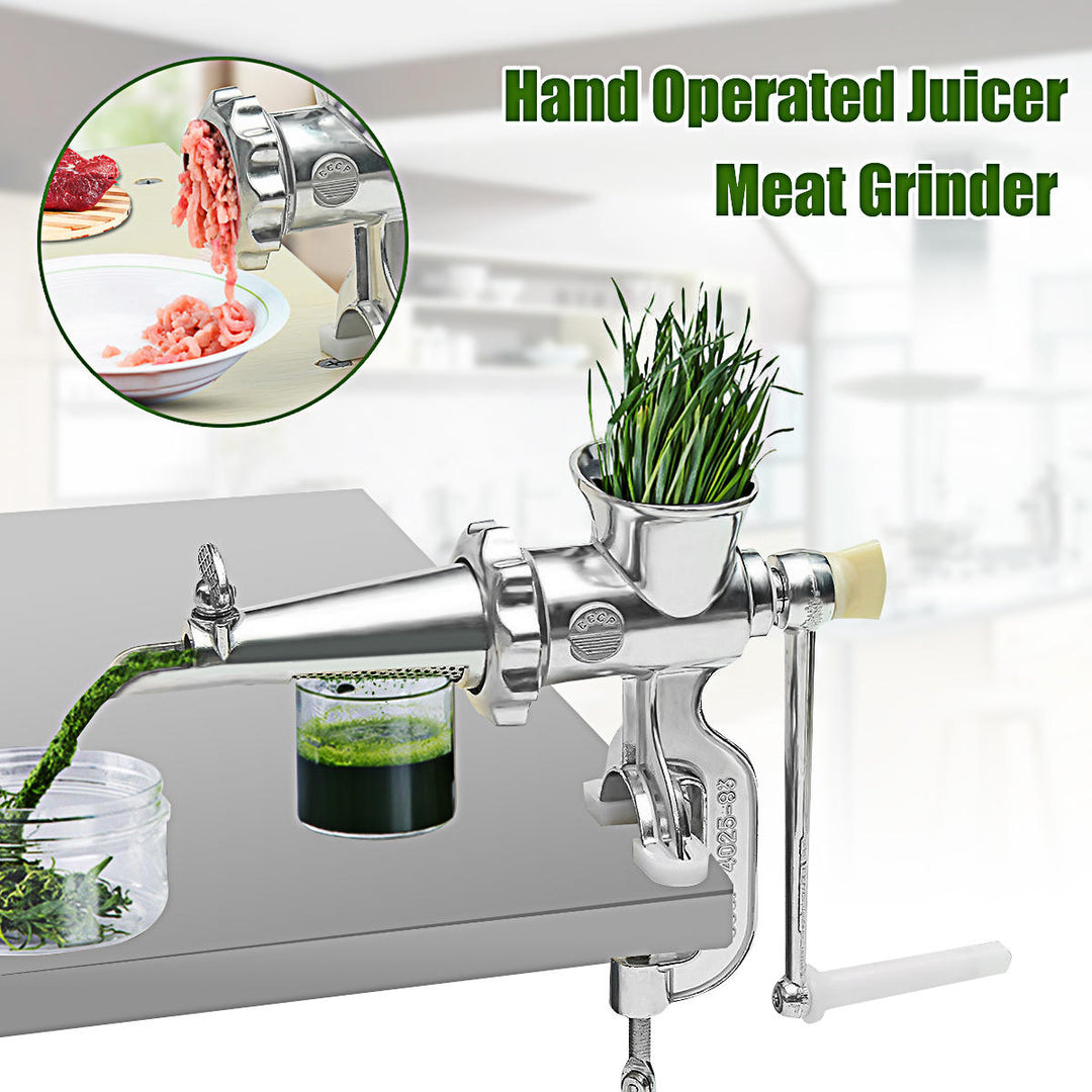 2 In 1 Hand Operated Juicer Presses Food Meat Grinder Meat Fruit Vegetable Image 11