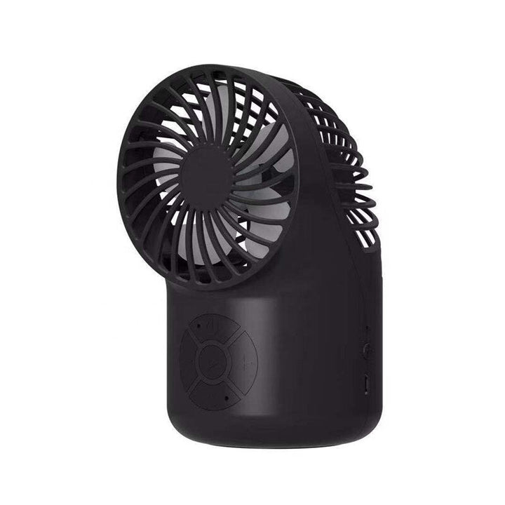 2 in 1 Portable bluetooth 5.1 Audio Wireless Desktop Speaker with Handheld Mini Cooling Fan Image 5