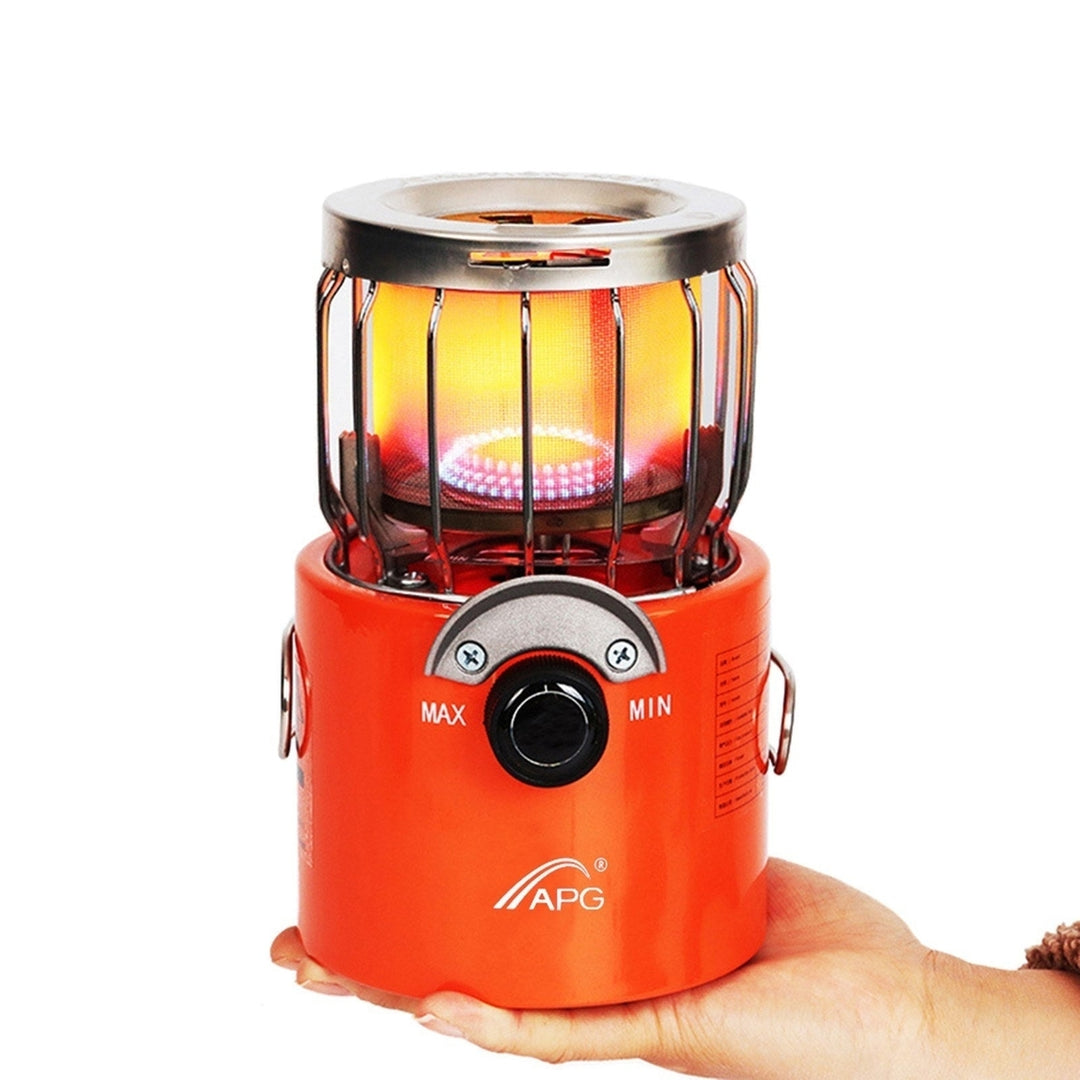 2-in-1 Portable 2000W Gas Heater Outdoor Camping Stove Heating Cooker for Ice Fishing Camping Hiking Picnicking Hunting Image 1