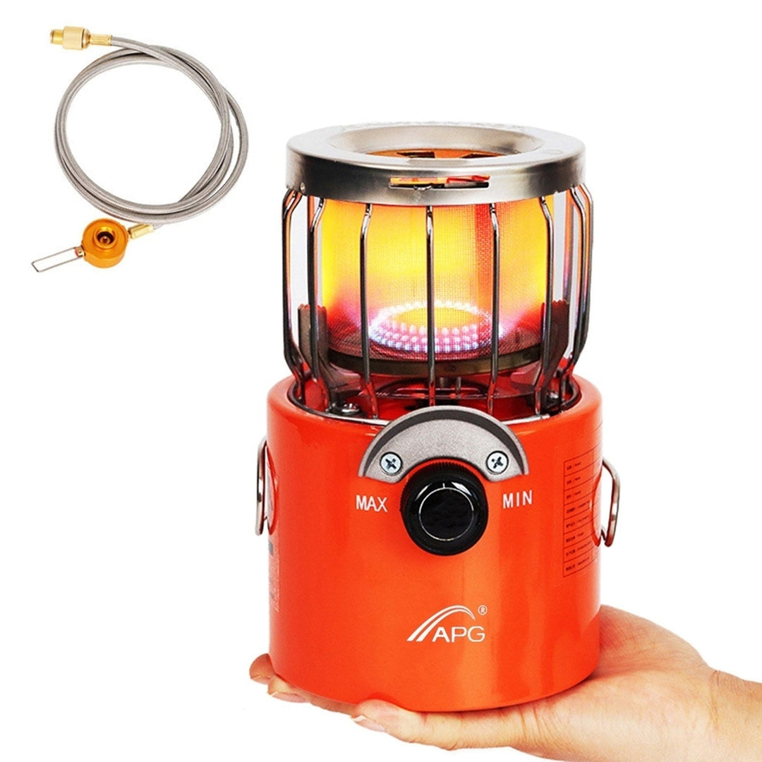 2-in-1 Portable 2000W Gas Heater Outdoor Camping Stove Heating Cooker for Ice Fishing Camping Hiking Picnicking Hunting Image 4