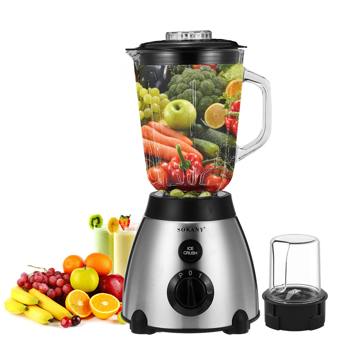 2 In 1 Portable Multi Fruit Juicer Machine with 8 Knife Mini Blenders Mixer Dry Grinding Meat Grinder for Kitchen Tool Image 7