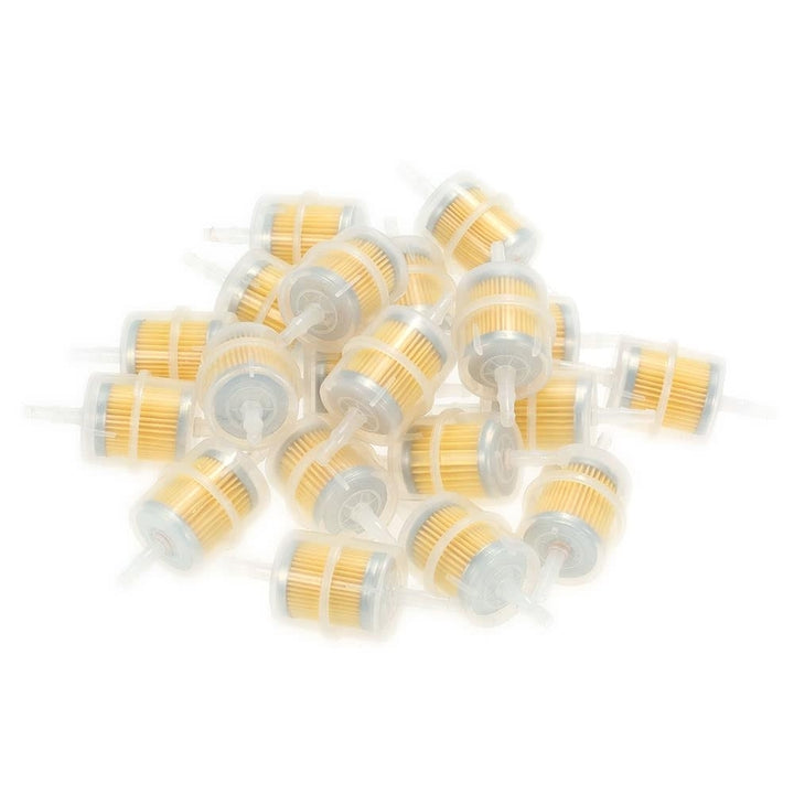 20pcs Universal Petrol Inline Fuel Filter Large Car Part Fits 6mm 8mm Pipes Image 1