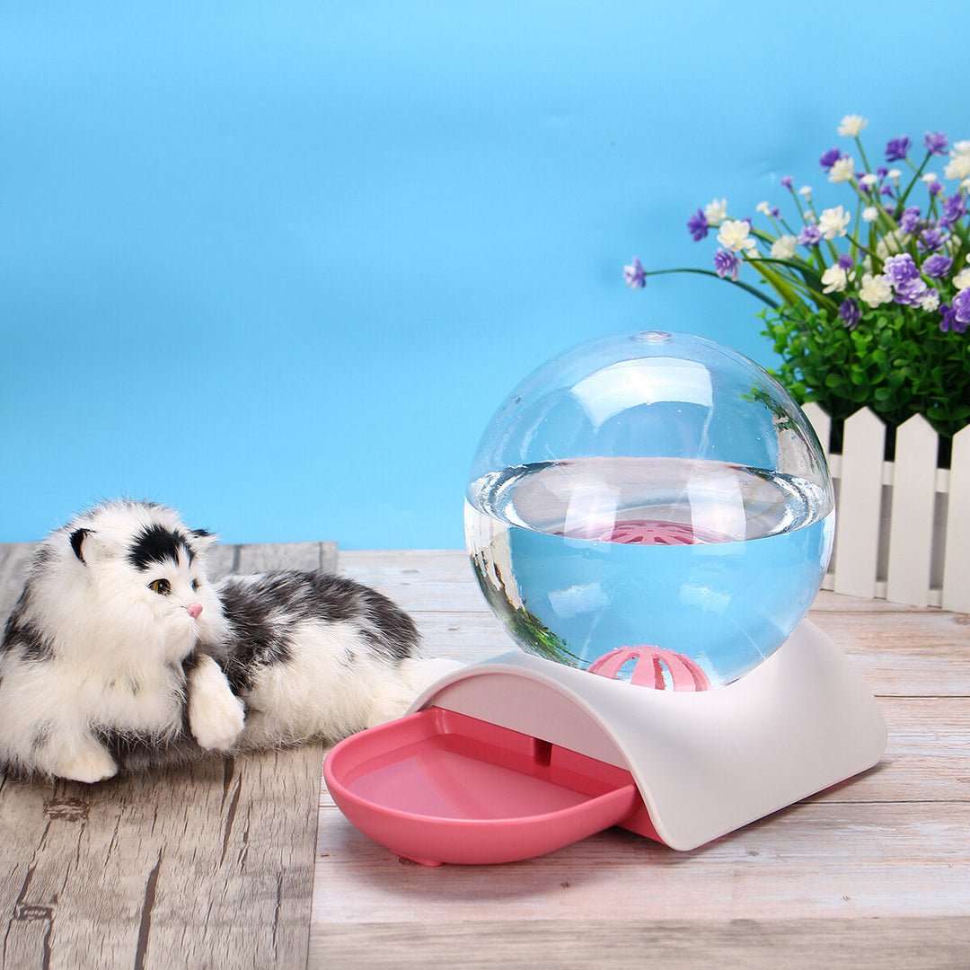 2.8L Automatic Animals Water Fountain Cat Cat Dog Water Dispenser Large Intersting Drinking Bowl Plastic Automatic Image 6