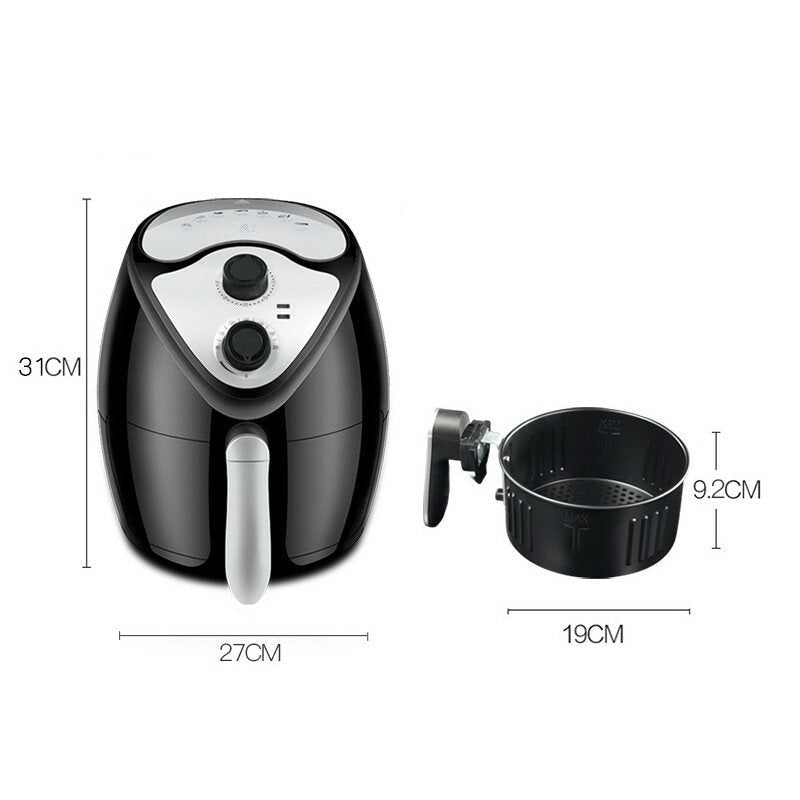 2.6L 1300W 110V Air Fryer Cooker Oven LCD Low Fat Health Free Food Frying Litre Image 5