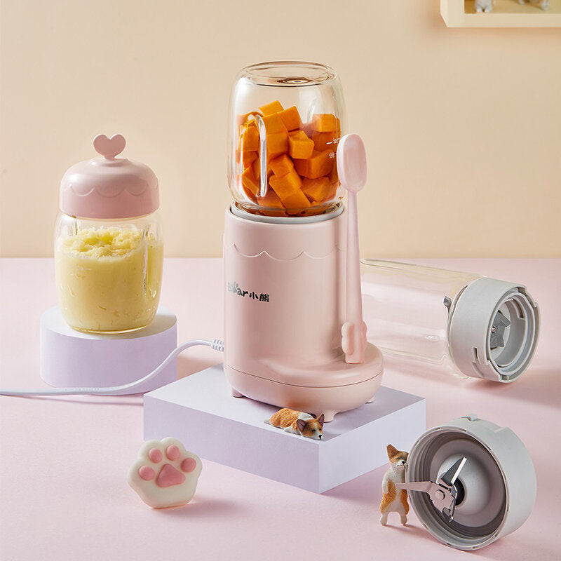 200W 220V Portable Multi-functional Baby Food Blender Juicer Machine Meat Grinder with 3 Cups Image 3