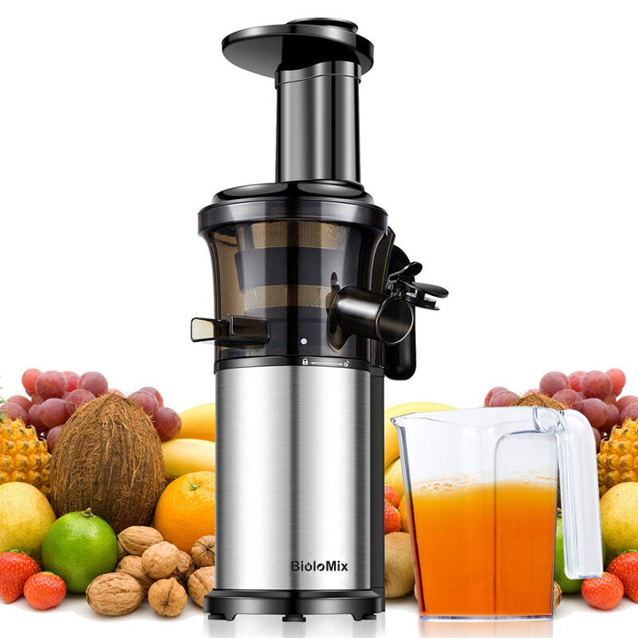 200W 40RPM Stainless Steel Masticating Slow Auger Juicer Machine Fruit and Vegetable Squeezer Press Juice Maker Image 4