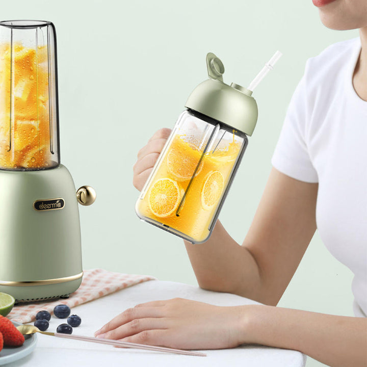 200W 500ml Portable Juicer Fruit Vegetable Mixer Soybean Ice Crusher 2 Cups Image 4