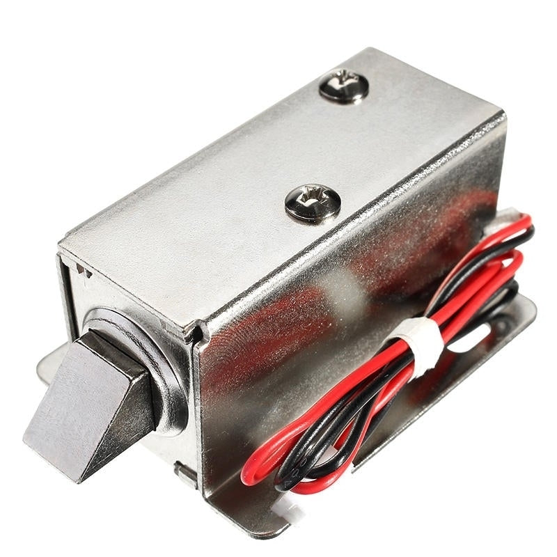 24V DC 0.8A Electric Lock Assembly Solenoid Cabinet Door Drawer Image 1