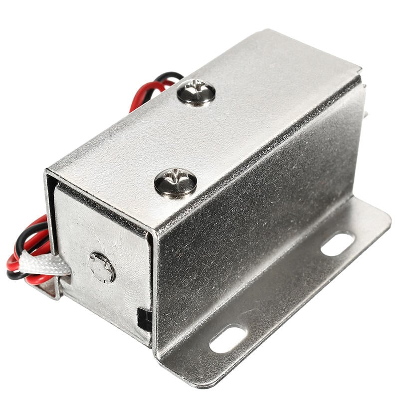 24V DC 0.8A Electric Lock Assembly Solenoid Cabinet Door Drawer Image 3