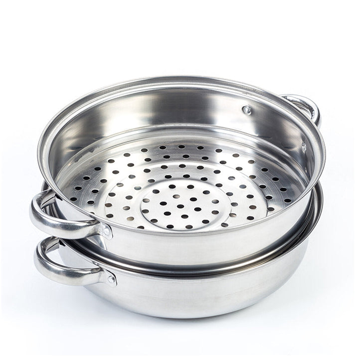 2,3 Tier Steamer Multi-functional Stainless Steel Steaming Soup Hot Pot Cookware Image 1