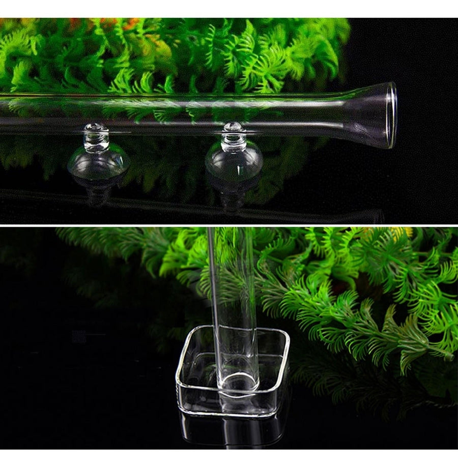 20-45cm Aquarium Shrimp Glass Feeding Tube Food Feeder Fish Tank Suction Cup Image 1