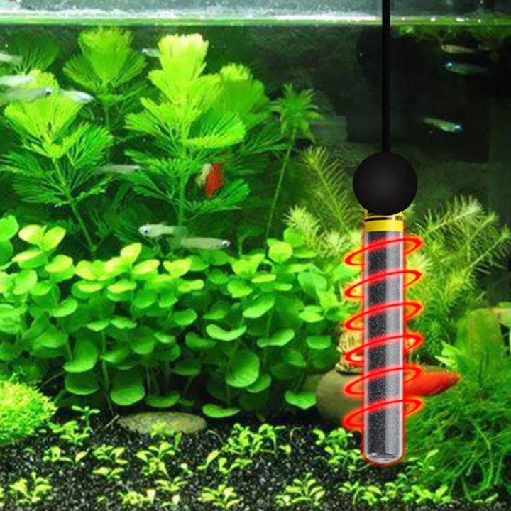 20,40,60,80,100W 11.3cm Mini Aquarium Tank Fish Submersible Water Heater Adjustable Thermostat Pet Supplies Image 5