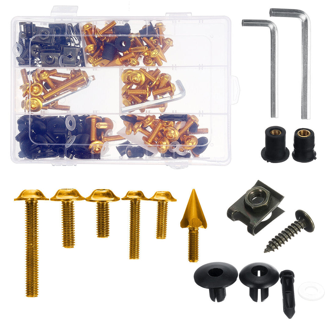 233PLUS Fairing Bumpers Panel Bolts Kit Fastener Clips Screw For Motorcycle Image 6