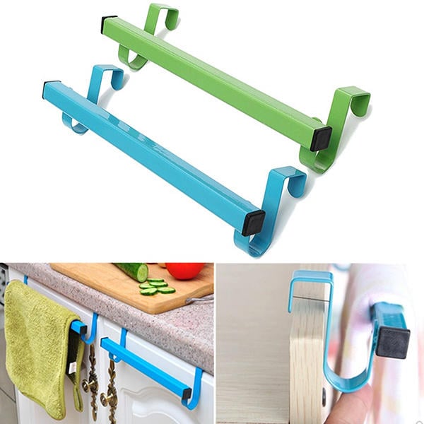 24cm Space Saving Door Drawer Towel Hanger Bathroom Clothes Holder Image 3