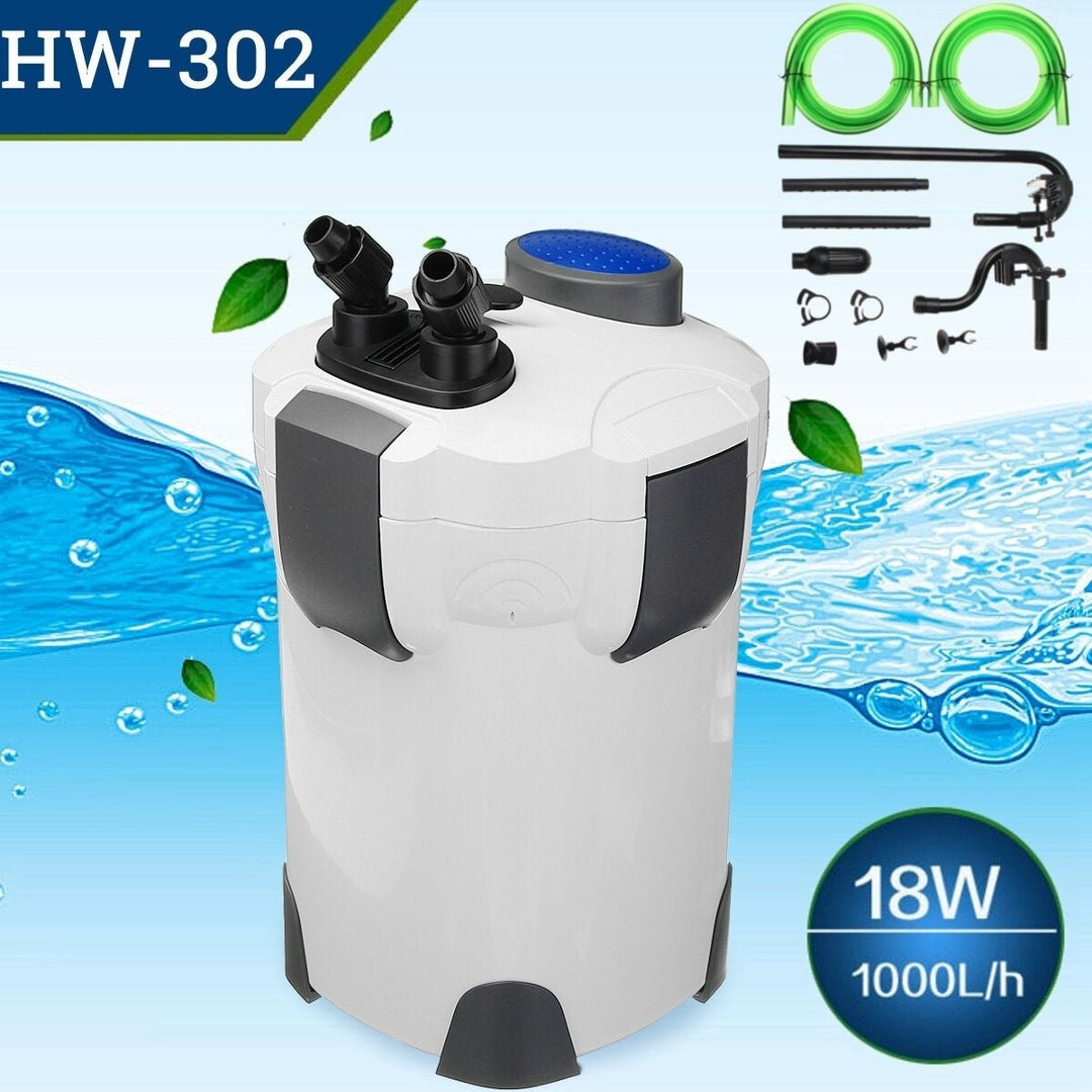 220V 18W 1000L,H External Canister Filter for Fish Tank Image 2