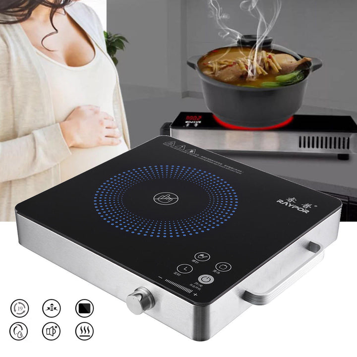 2200W Electric Induction Cooker Cooktop Kitchen Burner Portable Home Countertop Cooker Image 10