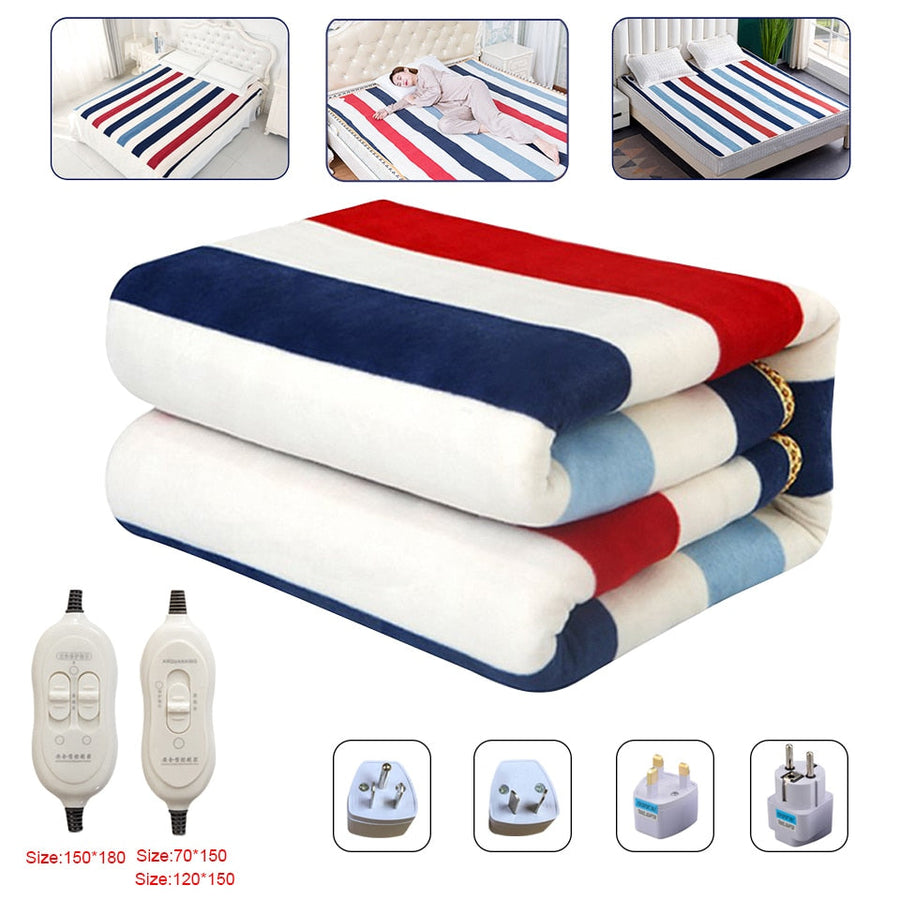 220V Blanket Heated Electric Mattress Thicken Thermostat Electric Blankets Security Electric Heating Blanket Warm Heated Image 1