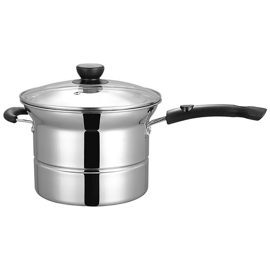 22cm Stainless Steel Pot Soup Pot Milk Pot With Handle Instant Noodle Pot Cooking Baby Foods for Kitchen Cookware Image 1