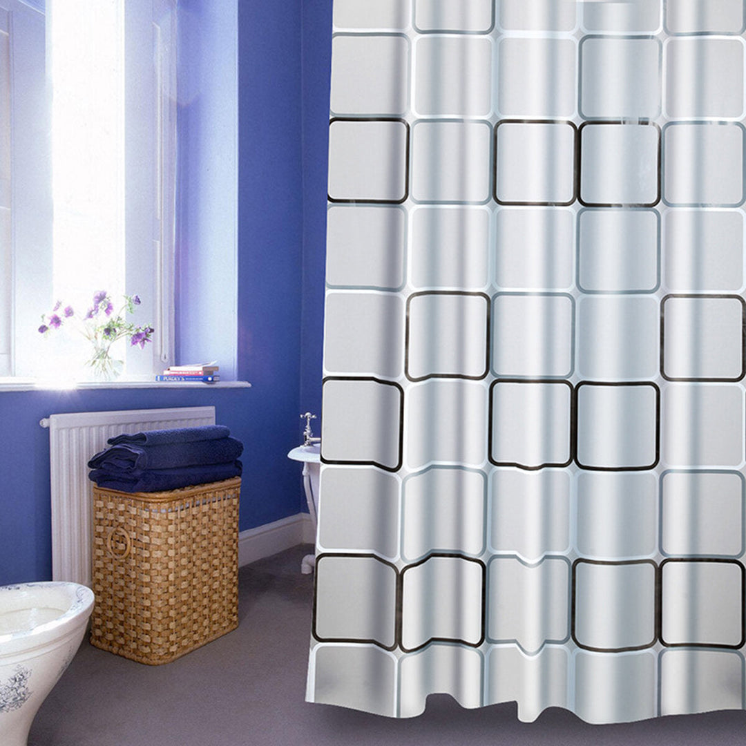 240x200CM Big Cube Shower Curtain Waterproof Mildewproof Easy to Clean Shower Curtain Image 2