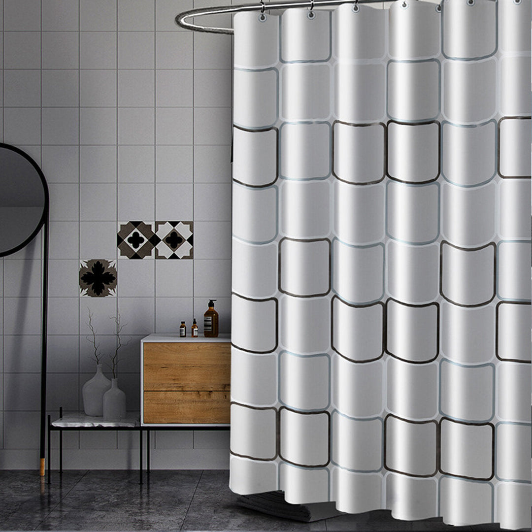 240x200CM Big Cube Shower Curtain Waterproof Mildewproof Easy to Clean Shower Curtain Image 3