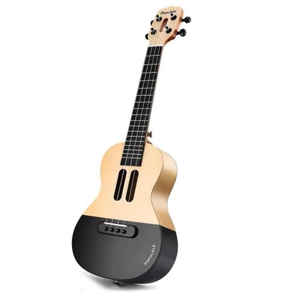 23 Inch 4 String Smart Ukulele with APP Controlled LED Light Bluetooth Connect Gift Image 2